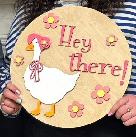 SPRING 3D Door Hangers (16")