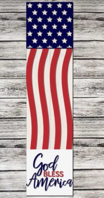 PATRIOTIC Door Leaners (11x48")