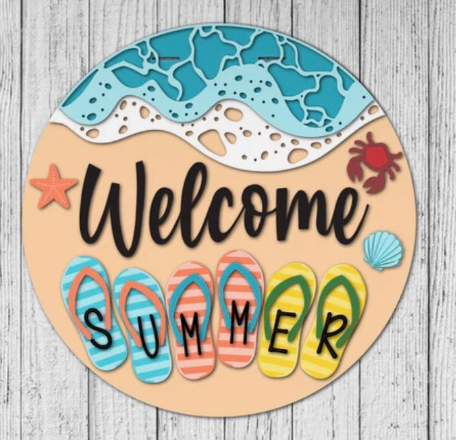 SUMMER 3D Door Hangers (16")