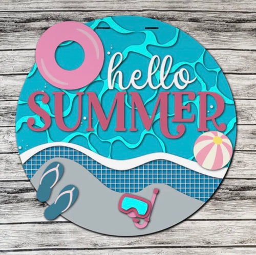 SUMMER 3D Door Hangers (16")