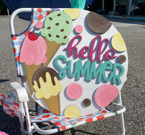 SUMMER 3D Door Hangers (16")